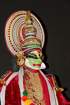 The Kathakali character Jayantha, Varkala, Kerala, India, Asia