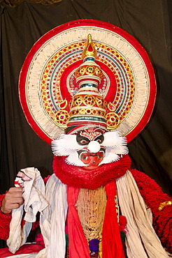 The Kathakali character Bali, Perattil, Kerala, India, Asia