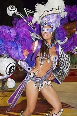 Dancer at the Gualeguaychu Carnival, Entre Rios Province, Argentina, Latin America