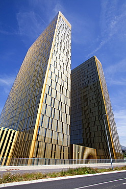 Office towers of the European Court of Justice, ECJ, European quarter, Kirchberg plateau, Luxembourg City, Europe, PublicGround