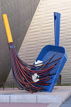 "Big Sweep", sculpture by Coosje van Bruggen and Claes Oldenburg, Denver Art Museum, Civic Center Cultural Complex, Denver, Colorado, USA, PublicGround