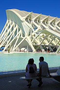 Principe Felipe Science Museum, City of Arts and Sciences by Santiago Calatrava, Comunidad Valenciana, Valencia, Spain, Europe