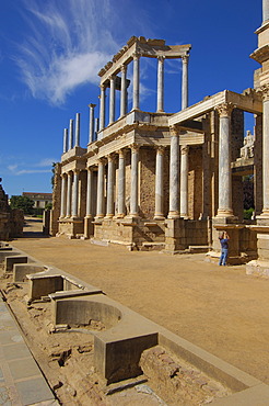 Roman theatre, Merida, Badajoz province, Extremadura, Spain, Europa