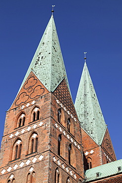 Marienkirche church, Luebeck, Schleswig-Holstein, Germany, Europe