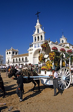 El RocÃ­o RomerÃ­a pilgrimage Fiesta - Costa de la Luz Andalusia Province Huelva Spain