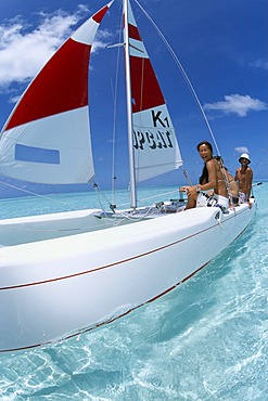 Catamaran, Olhuveli, Southern Atoll, Maledives