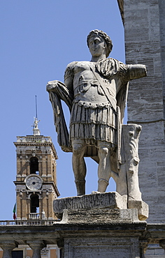 Roman statue on Capitoline Hill, Rome, Italy, Europe