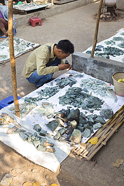 Bogyoke Aung San jade market, Mandalay, Myanmar, Asia