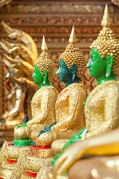 Jade Buddha statues, Wat Phrathat Doi Suthep, Chiang Mai, Thailand, Asia