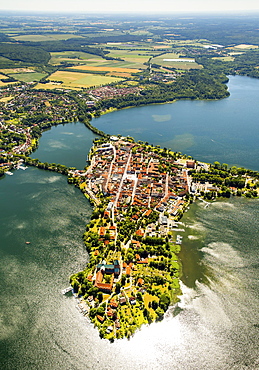 Ratzeburger See lake, Domsee lake, Küchensee lake, Bay of Lübeck, Ratzeburg, Schleswig-Holstein, Germany, Europe