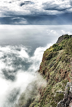 Europe's highest cliff Cabo Girão near Câmara de Lobos, Madeira, Portugal, Europe