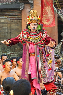 Performance of the Balinese Kecak dance, Ubud, Bali, Indonesia, Asia