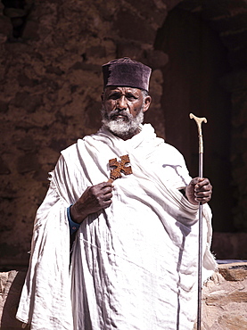 Priest, Gondar, Ethiopia, Africa