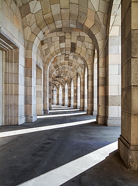 Portico, Congress Hall of the Nazi Party, 1933-1945, not completed, Documentation Centre Nazi Party Rally Grounds, Nuremberg, Bavaria, Germany, Europe