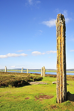 Ring of Brodgar, neolithic henge and stone circle, Mainland, Orkney, Scotland, United Kingdom, Europe