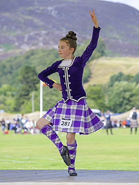 Highland Dancing, Highland Games, Newtonmore, Scotland, United Kingdom, Europe