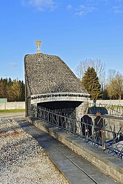 Jewish memorial in the concentration camp grounds, Dachau near Munich, Bavaria, Germany, Europe