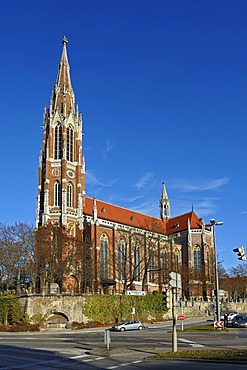 Heilig-Kreuz-Kirche church, Giesing, Munich, Bavaria, Germany, Europe