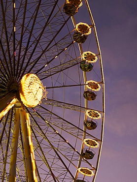 Ferris wheel in Clermont-Ferrand, Auvergne, France, Europe