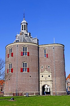 Defence tower, Dromedaris, Enkhuizen, North Holland, Holland, Netherlands, Europe