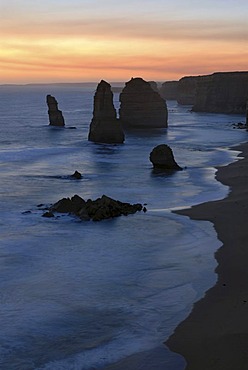 The Twelve Apostles in the evening, Great Ocean Road, Victoria, Australia