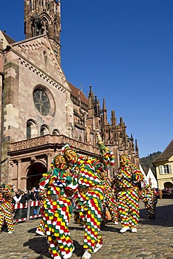 Carnival, Rose Monday procession in Freiburg im Breisgau, Black Forest, Baden-Wuerttemberg, Germany, Europe