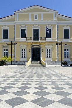 City hall, Samos city, Samos island, southern Sporades, Aegean sea, Greece, Europe