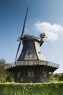 Windmill, Wyk auf Foehr, Foehr Island, North Frisia, North Sea, Schleswig-Holstein, Germany, Europe, PublicGround