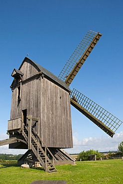 Bockwindmuehle, windmill, Pudagla, Usedom Island, Mecklenburg-Western Pomerania, Germany, Europe