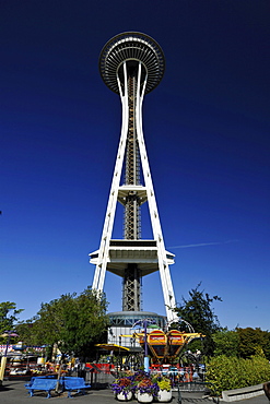 Space Needle, Seattle Center, Seattle, Washington, United States of America, USA, PublicGround