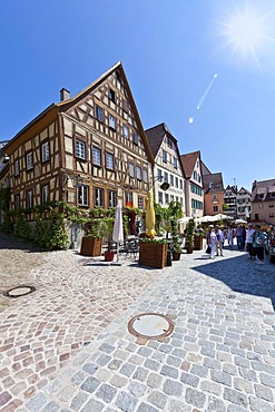 Franconian half-timbered buildings, Bad Wimpfen, Neckartal, Baden-Wuerttemberg, Germany, Europe, PublicGround