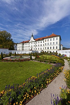 Kloster Schaeftlarn monastery, prelate gardens, Upper Bavaria, Bavaria, Germany, Europe