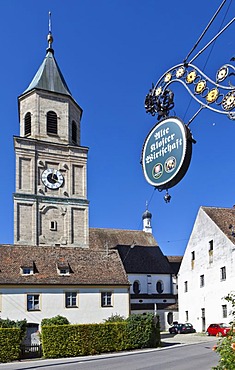 Parish church of St. Salvator and the Holy Cross, Heilig Kreuz, former Augustinian Canons Church, Polling, Upper Bavaria, Bavaria, Germany, Europe, PublicGround