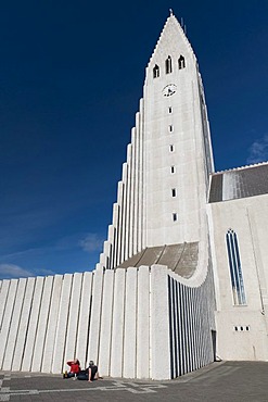 Hallgrimskirkja church, church of Hallgrimur, a landmark of Reykjavik, Iceland, Europe