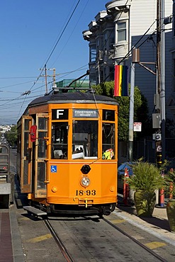 F-Line trolley, Castro, San Francisco, California, USA