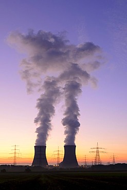 Grafenrheinfeld Nuclear Power Plant, near Schweinfurt, Lower Franconia, Bavaria, Germany, Europe