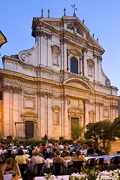 Facade of the San Ignazio church, Rome, Italy, Europe