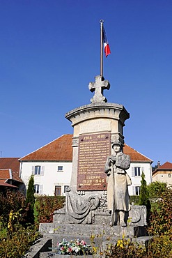 War memorial, Evillers, Pontarlier, departement of Doubs, Franche-Comte, France, Europe, PublicGround