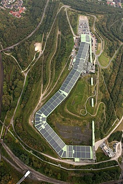 Aerial view, Alpincenter, alpine centre, indoor skiing arena, Bottrop, Ruhr Area, North Rhine-Westphalia, Germany, Europe