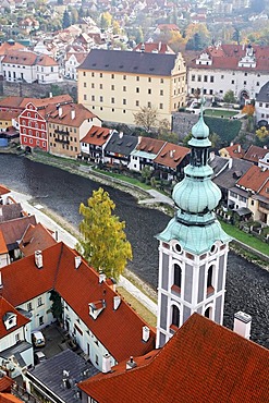 St Jost Church on the Vltava river, Cesky Krumlov, UNESCO World Heritage Site, South Bohemia, Bohemia, Czech Republic, Europe