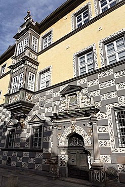 "Haus zum Stockfish" town museum, Erfurt, Thuringia, Germany, Europe