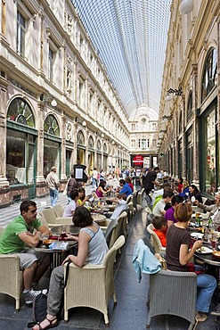 Galeries Royales St. Hubert, St. Hubert Galleries, Galerie de la Reine, Ilot Sacre, Brussels, Belgium, Benelux, Europe