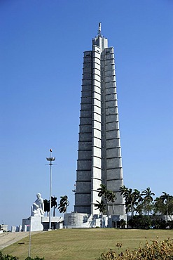 Jose Marti Memorial, Plaza de la Revolucion, city centre of Havana, Habana Nueva Vedado, Cuba, Greater Antilles, Caribbean, Central America, America