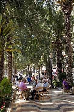 Explanada promenade, Alicante, Costa Blanca, Spain, Europe