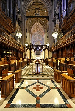 Choir area, Washington National Cathedral or Cathedral Church of Saint Peter and Saint Paul in the diocese of Washington, Washington, DC, District of Columbia, United States of America, USA