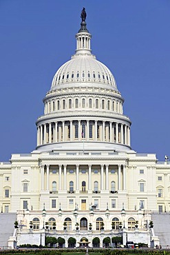 Dome, rotunda, Statue of Freedom, United States Capitol, Capitol Hill, Washington DC, District of Columbia, United States of America, USA, PublicGround