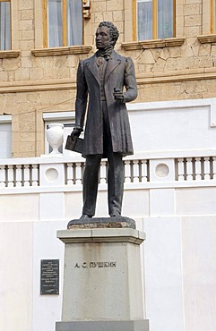 Monument to Alexander Pushkin, Bakhchisaray, Crimea, Ukraine, Eastern Europe
