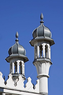 Towers of Ahmadiyya Mosque, Wilmersdorf Mosque, Berlin Mosque, the oldest mosque in Germany, 1924 - 1928, Berlin, Germany, Europe