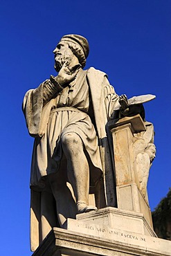 Statue by Parmigianino, Piazzale della Steccata, Parma, Emilia-Romagna, Italy, Europe, PublicGround