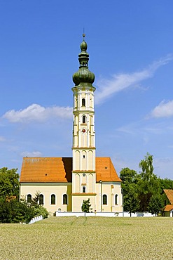 Parish Church of the Presentation of the Blessed Virgin Mary, Westen, Mallersdorf-Pfaffenberg, Lower Bavaria, Bavaria, Germany, Europe